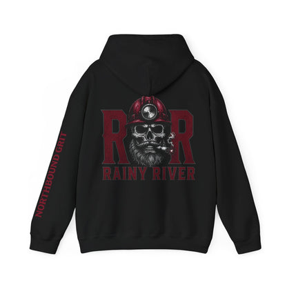Mining Hoodie — Skull Miner 'Rainy River' Safety Graphic Hoodie