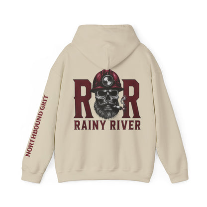 Mining Hoodie — Skull Miner 'Rainy River' Safety Graphic Hoodie