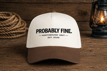 Probably Fine Two-Tone Trucker Hat – Northbound Grit