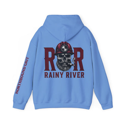 Mining Hoodie — Skull Miner 'Rainy River' Safety Graphic Hoodie
